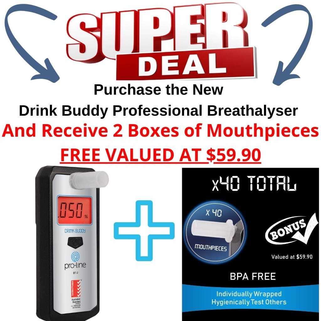 Drink Buddy Breathalyser BT-2 Special Bonus Offer Mouthpieces